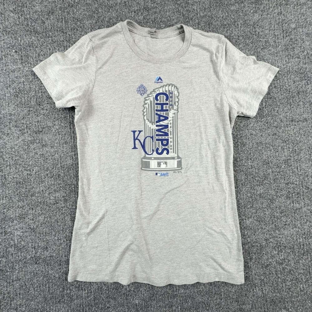 Kansas City Royals Shirt Womens Medium MLB Baseball 2015 World Series Champs